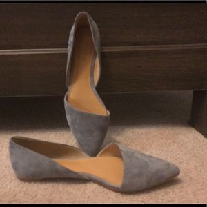 Barely worn J Crew suede flats. Sz 8